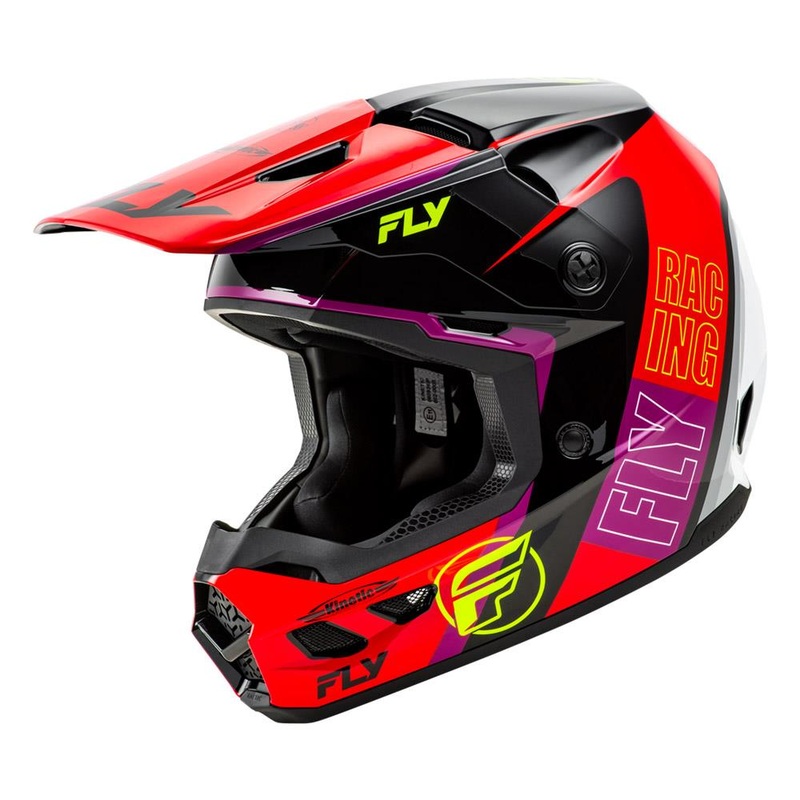 Fly Racing Kinetic Rally Helmet – Red/Black/White Small