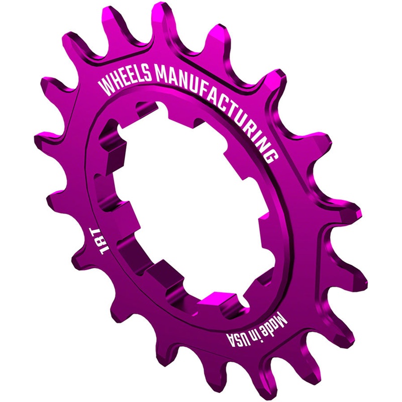 Wheels Manufacturing SOLO-SPEED Cog – 18t, Fits SOLO-SPLINE and SOLO-XD kits, Purple