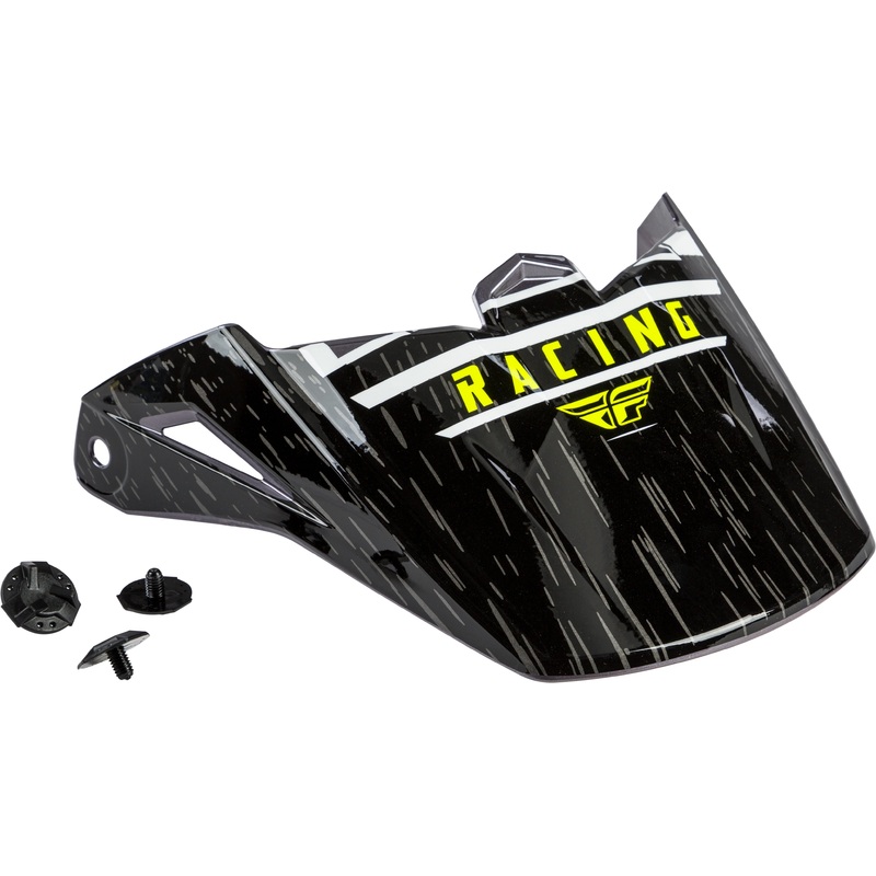 FLY RACING Kinetic K120 Helmet Visor Black/White/Hi-Vis
