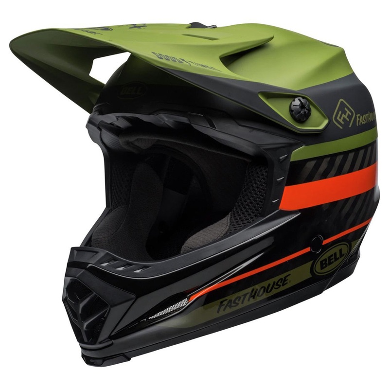 Bell Full-9 Fasthouse-Gloss Green/Orange X-Small