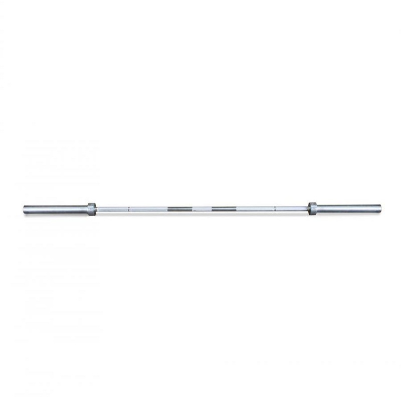 7′ Hard Chrome Triple Bearing Olympic Bar – Muscle D Fitness – Precision Performance Grade Knurling