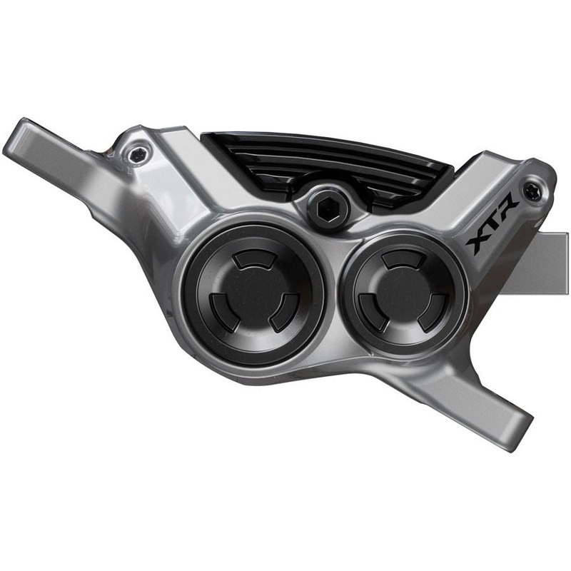 XTR BR-M9220 Enduro Disc Brake Caliper – Front or Rear, Post Mount, 4-Piston, Includes P04C-MF Finned Metal Pads