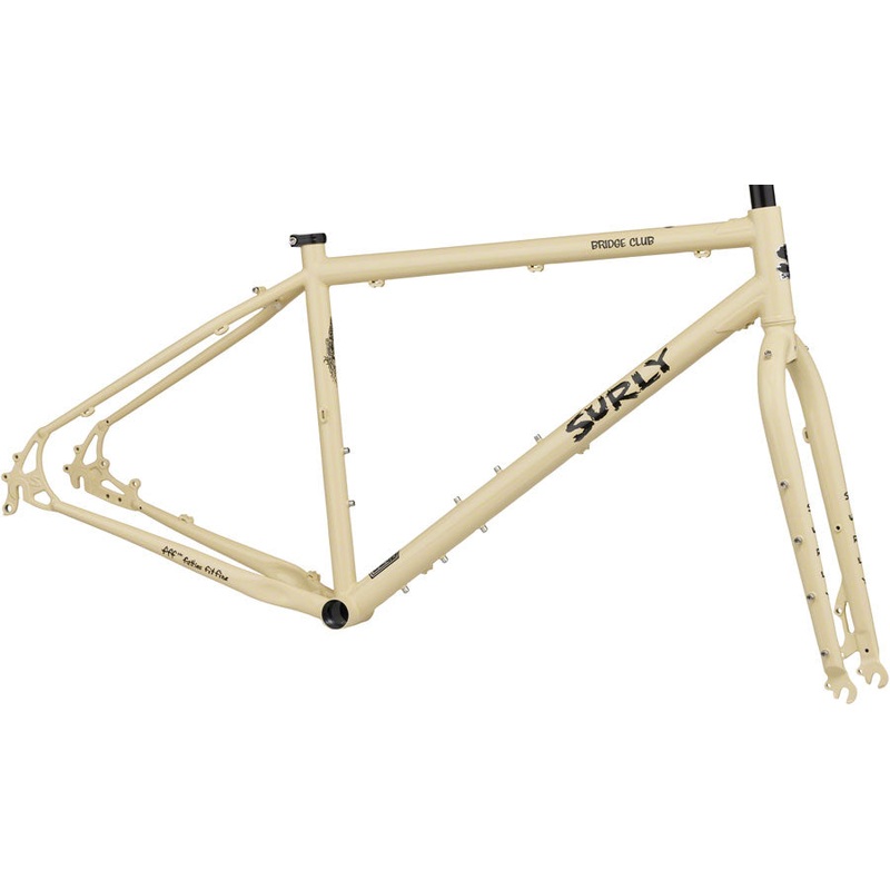 Bridge Club Frameset – 27.5″/700c Steel Whipped Butter Small