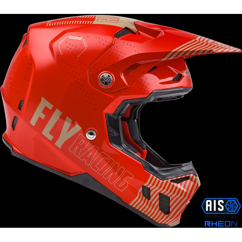 FLY RACING Formula Cc Primary Helmet Red/Khaki Md