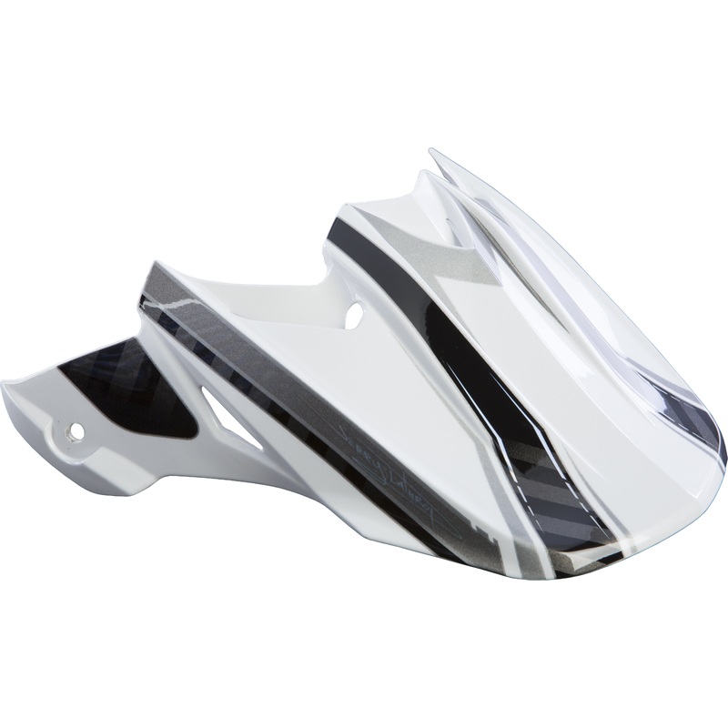 FLY RACING F2 Visor Split White/Black
