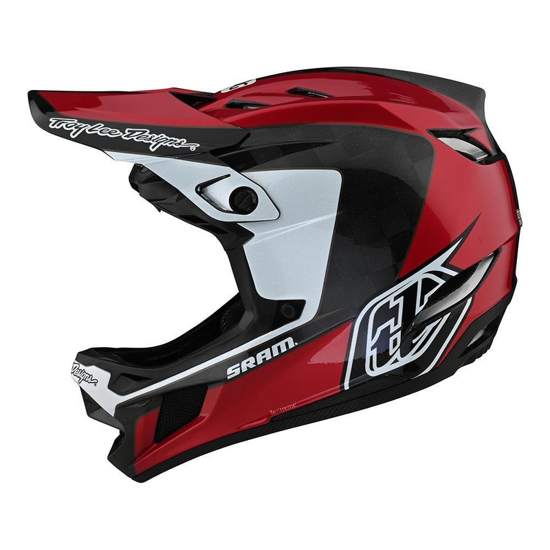 Troy Lee D4 Carbon Race Helmet – Corsa Sram Red Large