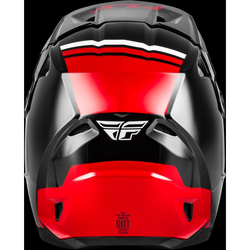FLY RACING Kinetic Verdict Helmet Black/Red/White Xs