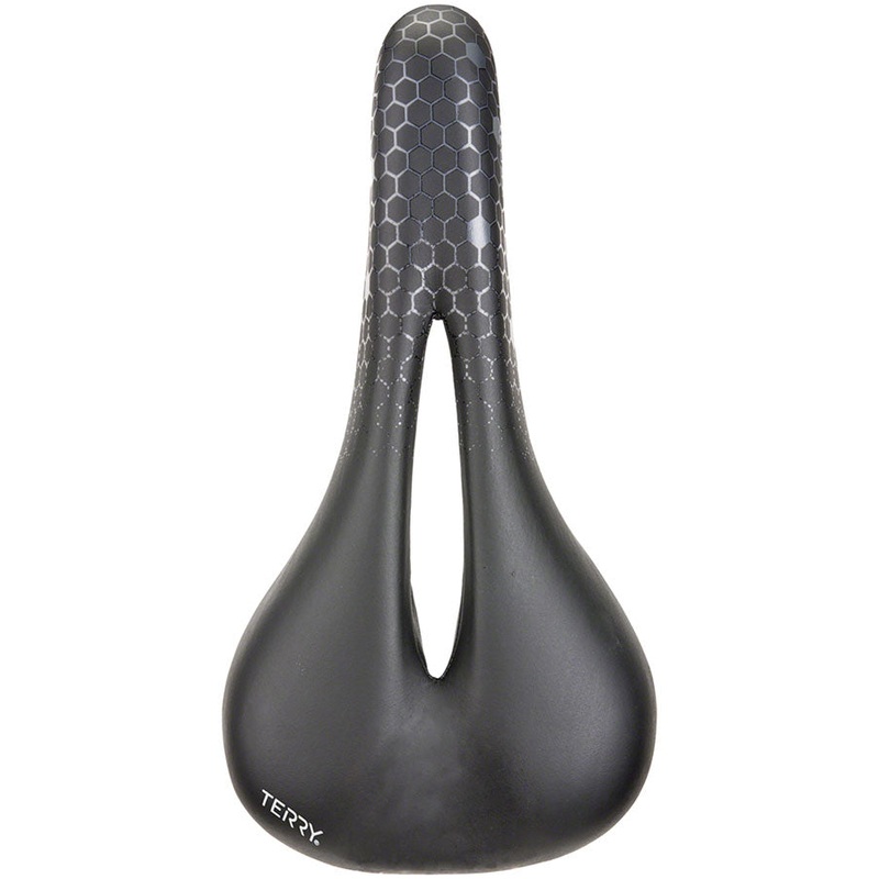 Terry Fly Ti Gel Saddle – Titanium, Black/Gray, Men’s