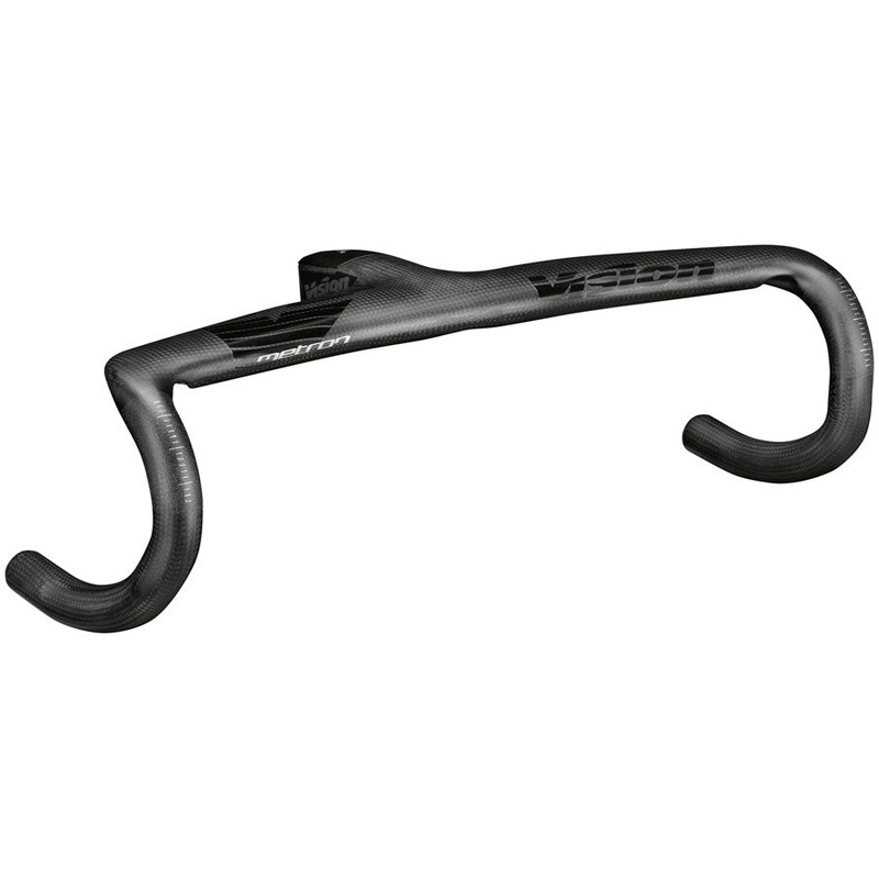 Vision Metron 5D ACR EVO Drop Handlebar 40cm Width 130mm Stem Length -6 Angle Integrated Carbon Design  BLK